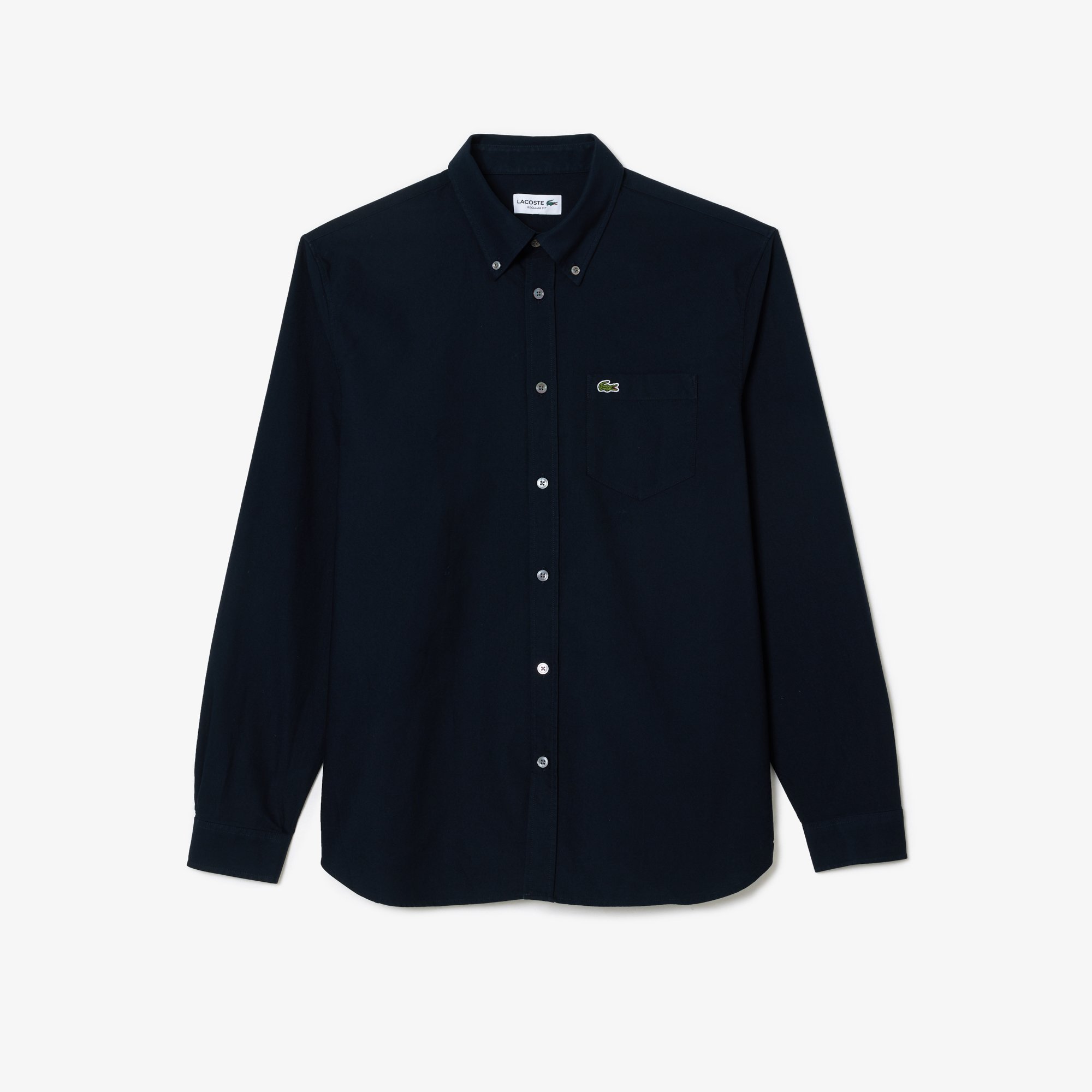 Áo Sơ Mi Lacoste Nam Dáng Suông Tay Dài Chất Liệu Oxford