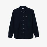 Áo Sơ Mi Lacoste Nam Dáng Suông Tay Dài Chất Liệu Oxford