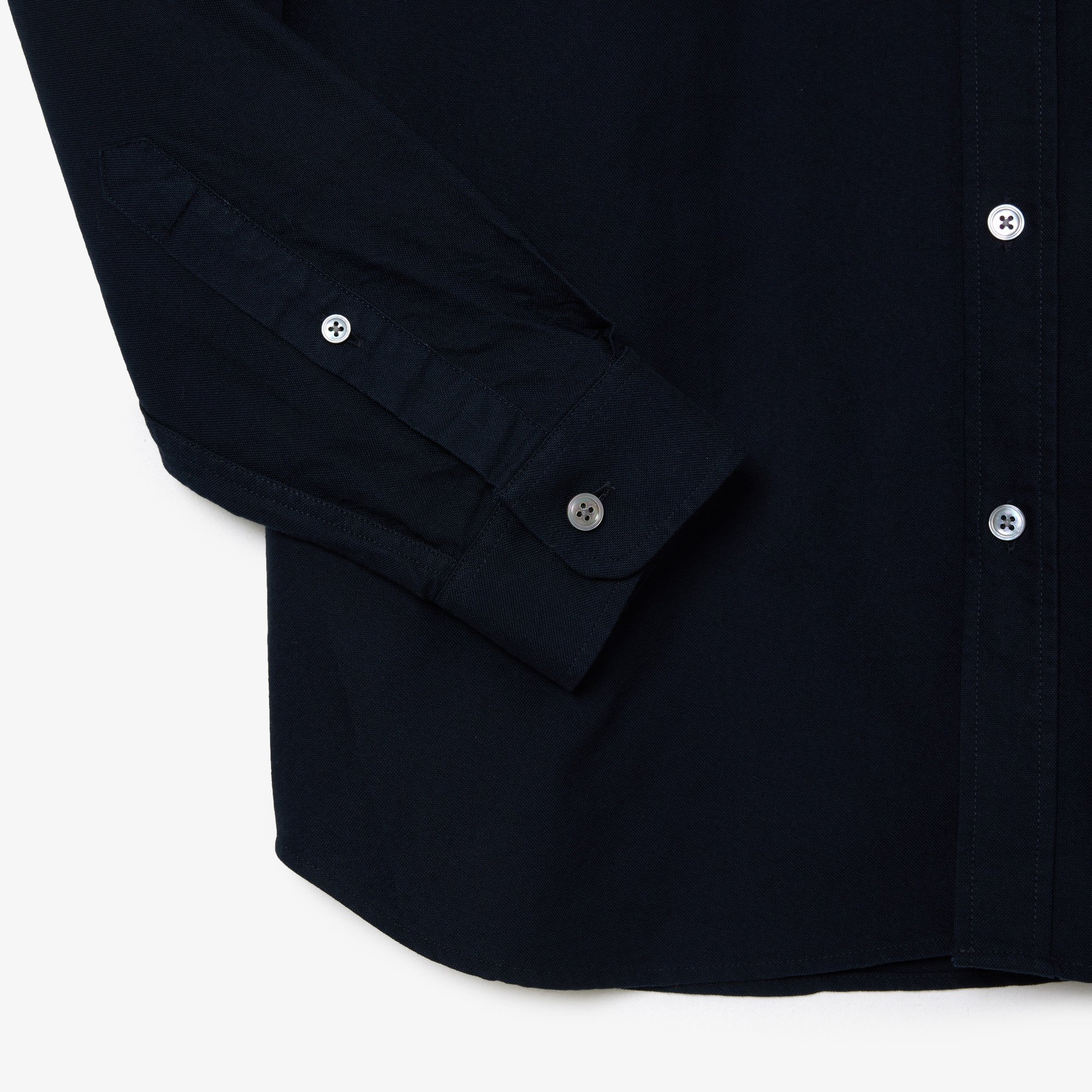 Áo Sơ Mi Lacoste Nam Dáng Suông Tay Dài Chất Liệu Oxford