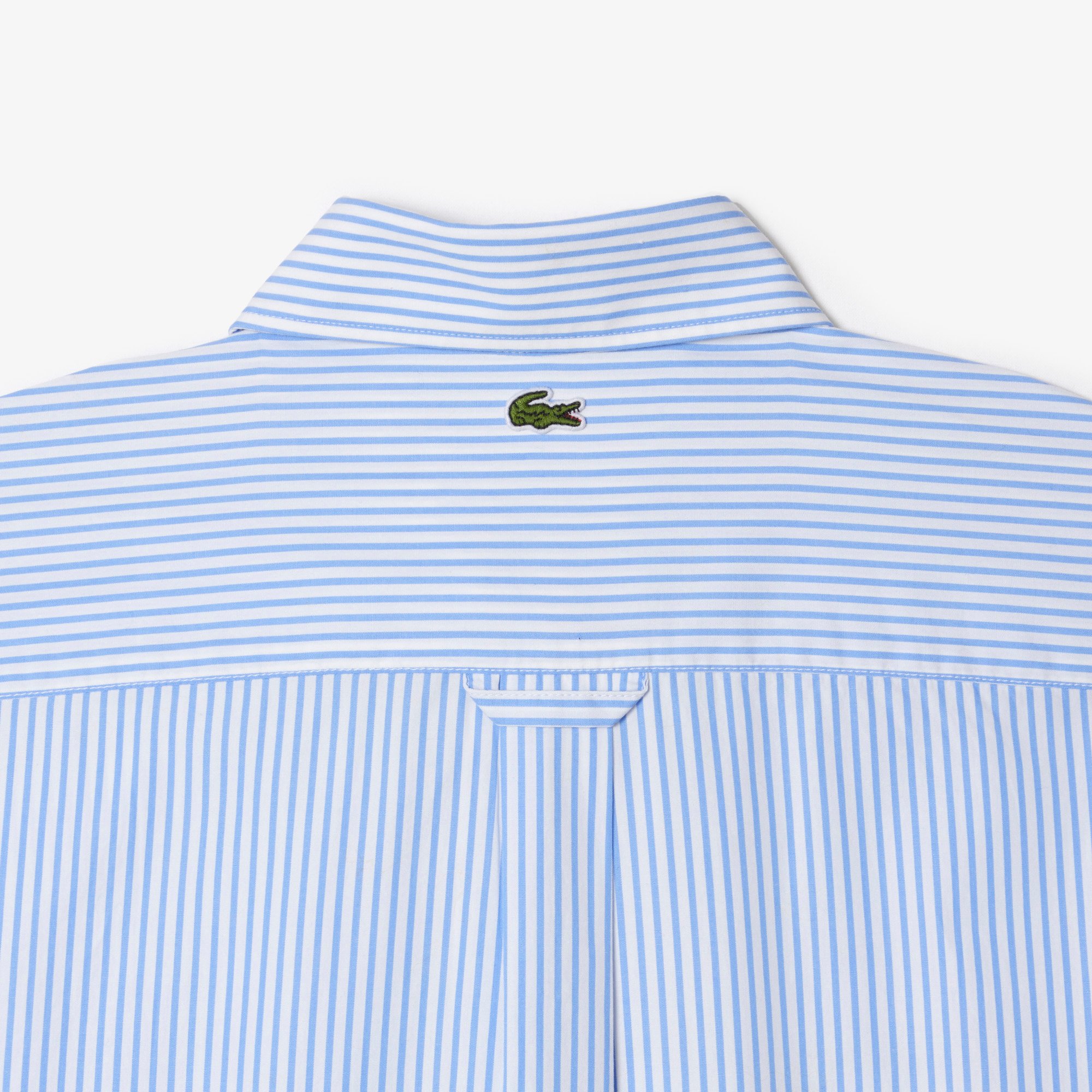 Áo Sơ Mi Lacoste Unisex Sọc Chất Liệu Cotton