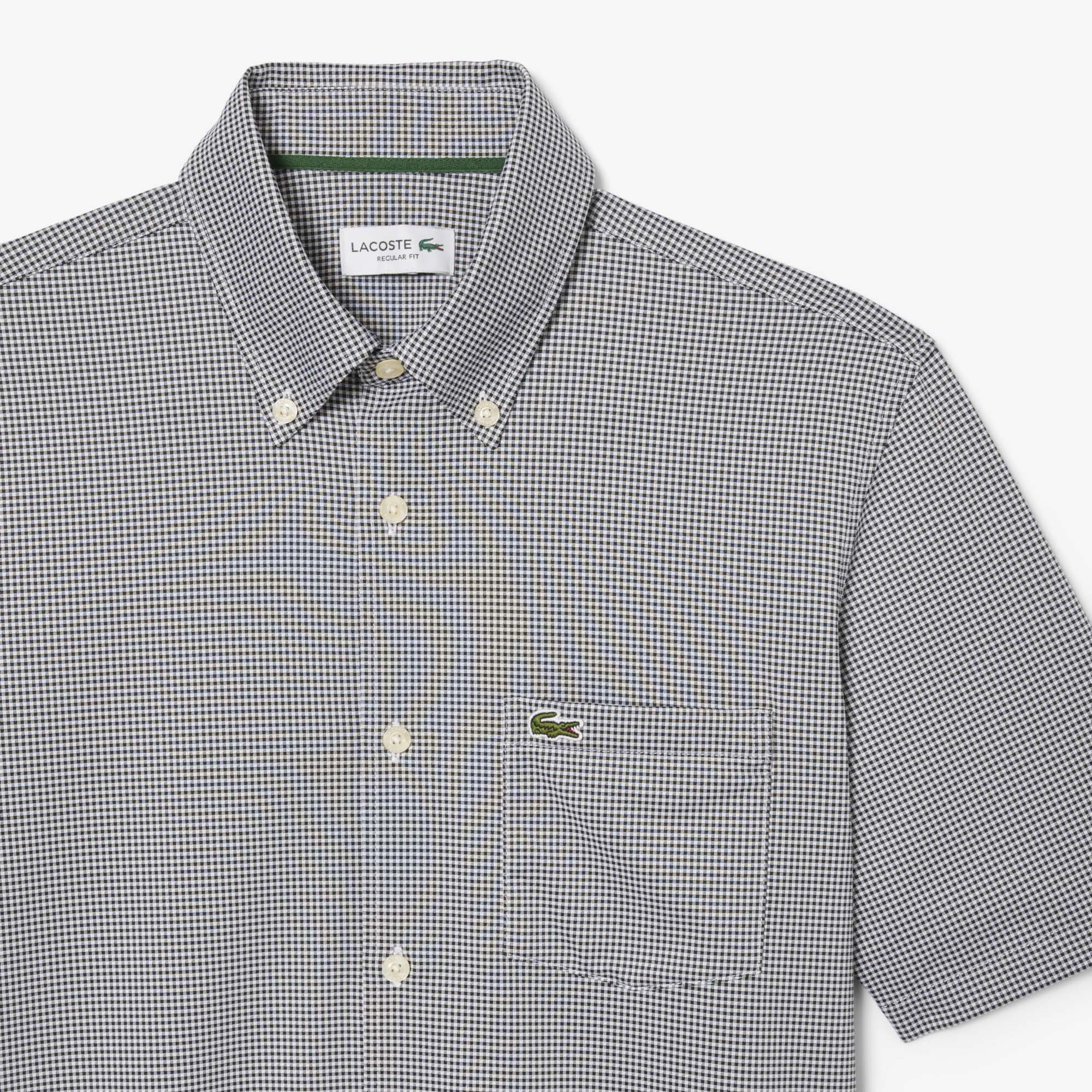Áo Sơ Mi Lacoste Nam Họa Tiết Caro Nhỏ