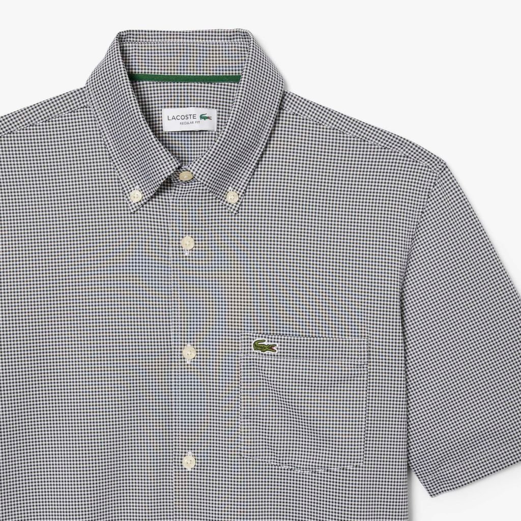 Áo Sơ Mi Lacoste Nam Họa Tiết Caro Nhỏ