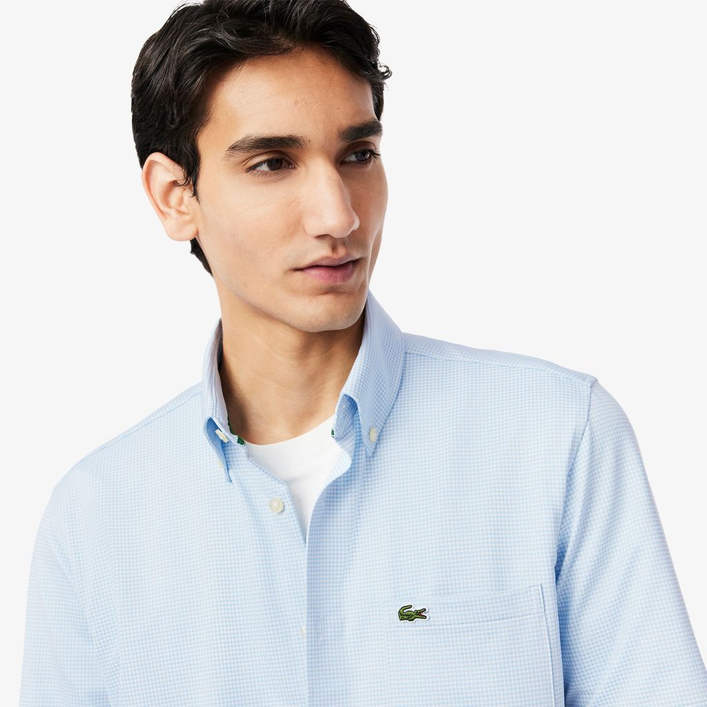Áo Sơ Mi Lacoste Nam Họa Tiết Caro Nhỏ