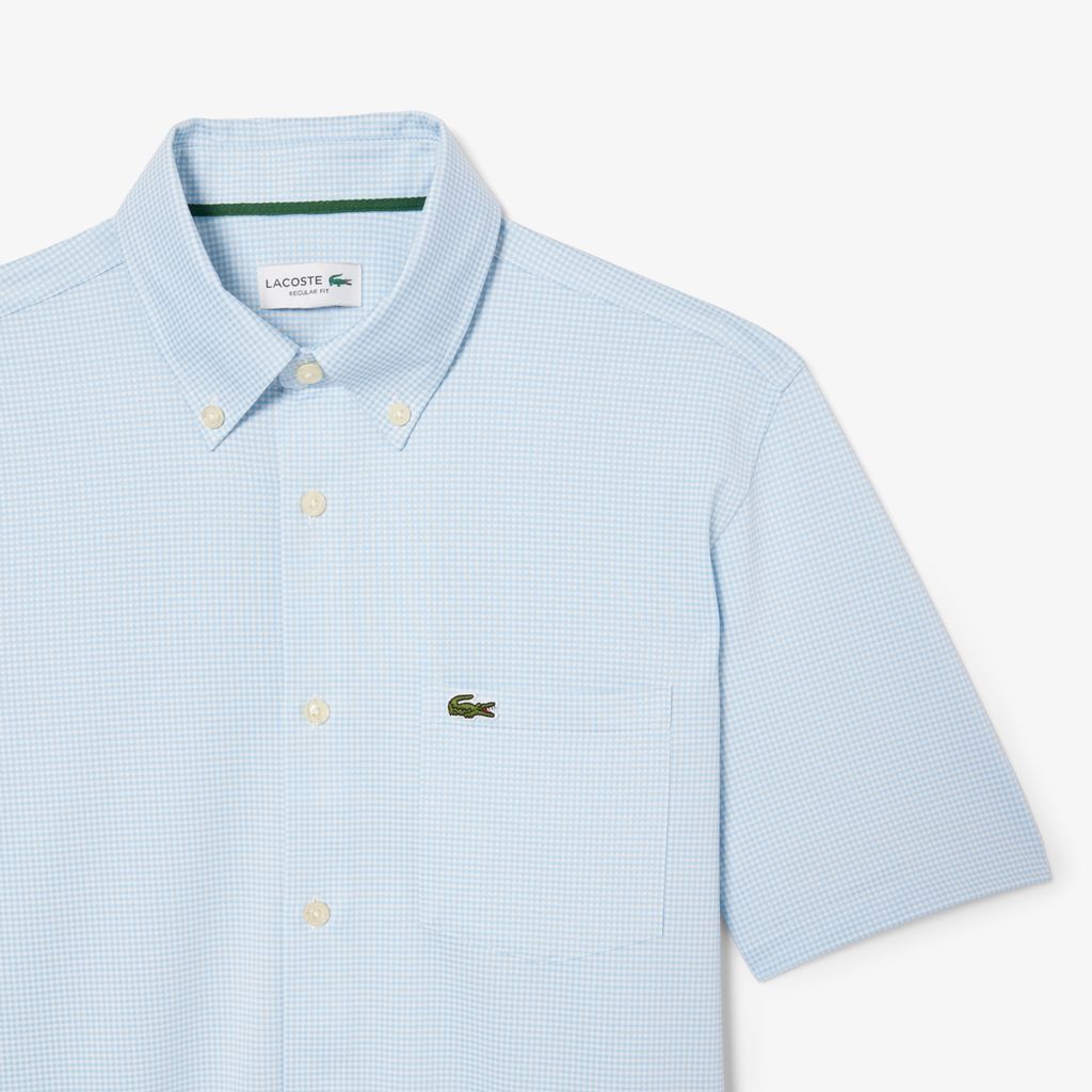 Áo Sơ Mi Lacoste Nam Họa Tiết Caro Nhỏ