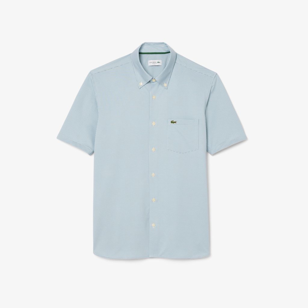 Áo Sơ Mi Lacoste Nam Họa Tiết Caro Nhỏ
