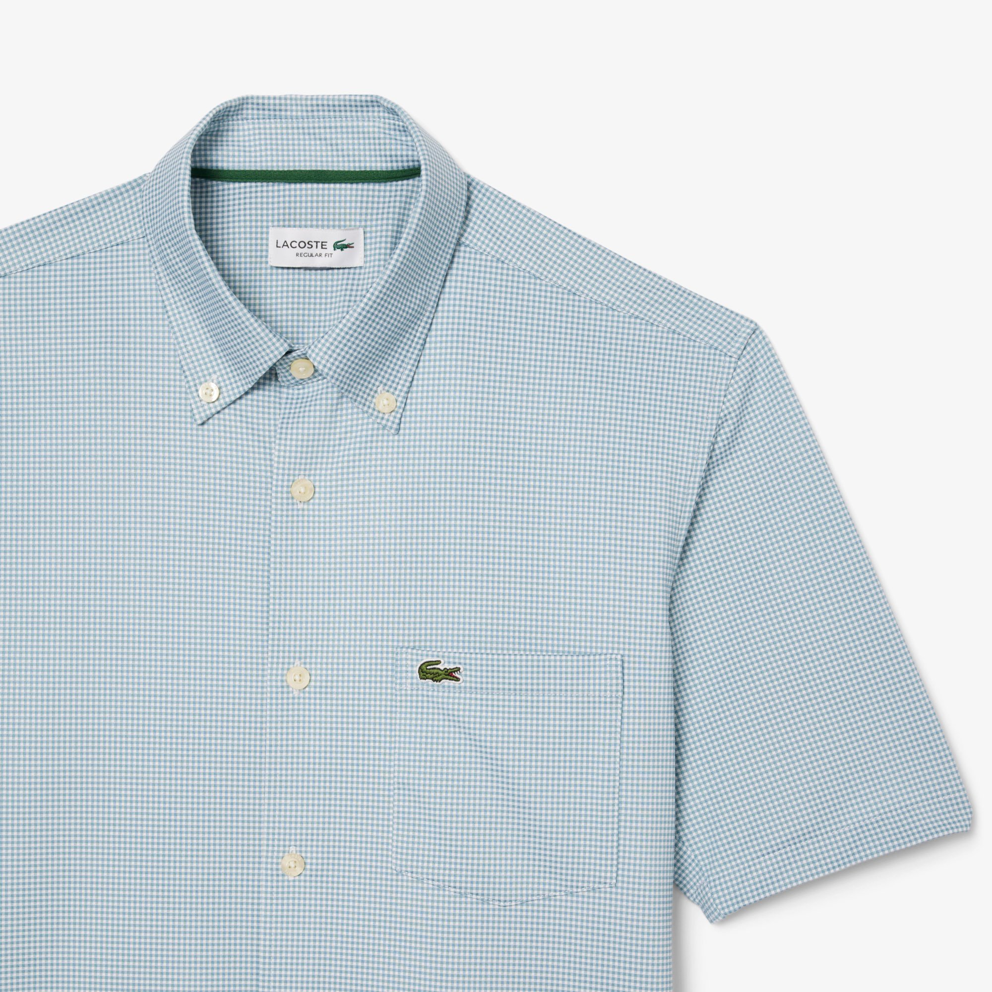Áo Sơ Mi Lacoste Nam Họa Tiết Caro Nhỏ