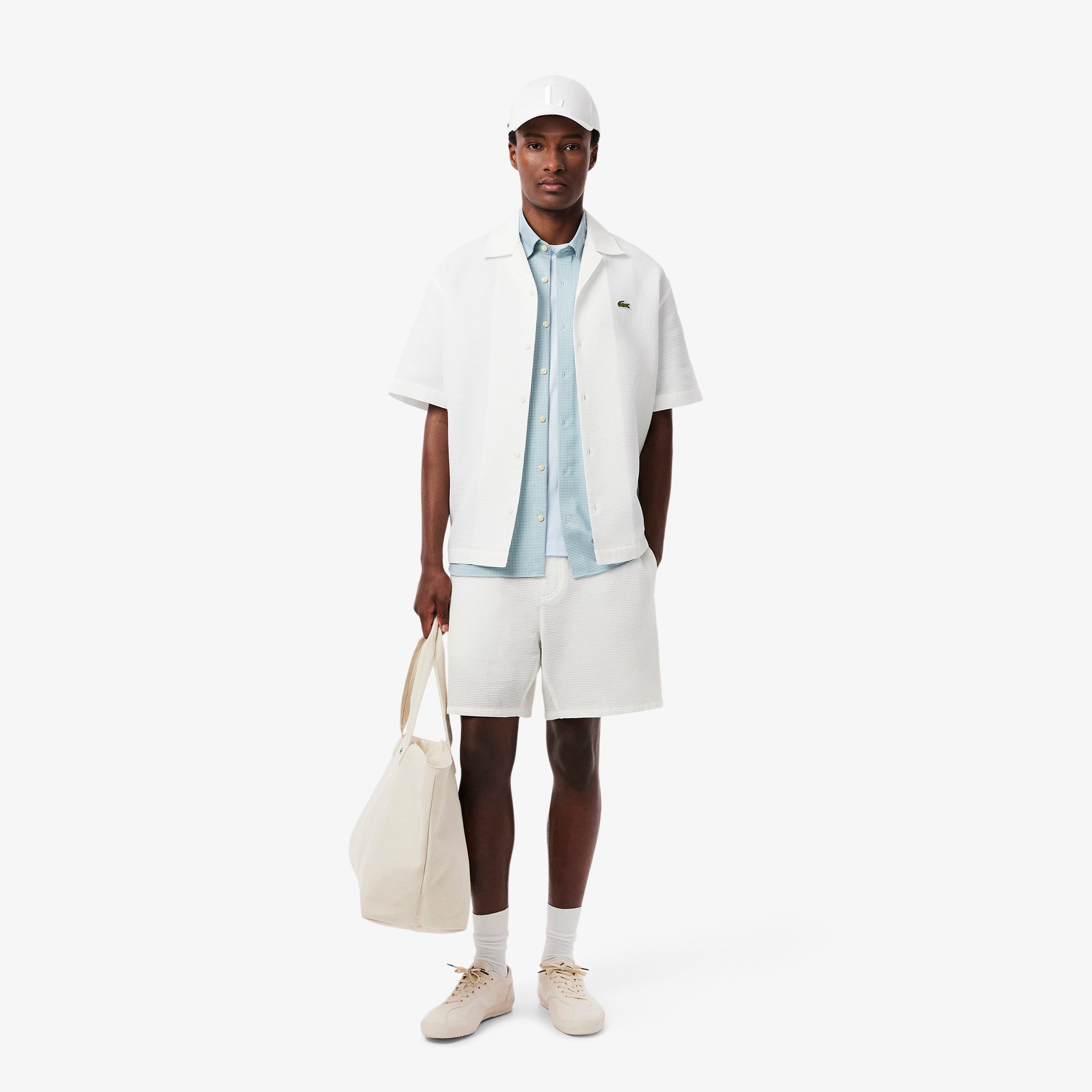 Áo Sơ Mi Lacoste Nam Họa Tiết Caro Nhỏ