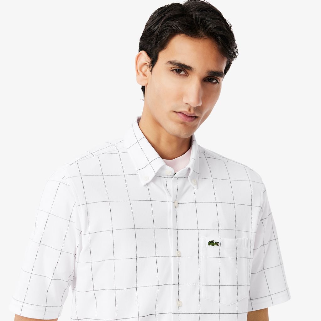 Áo Sơ Mi Lacoste Nam Họa Tiết Caro Lớn