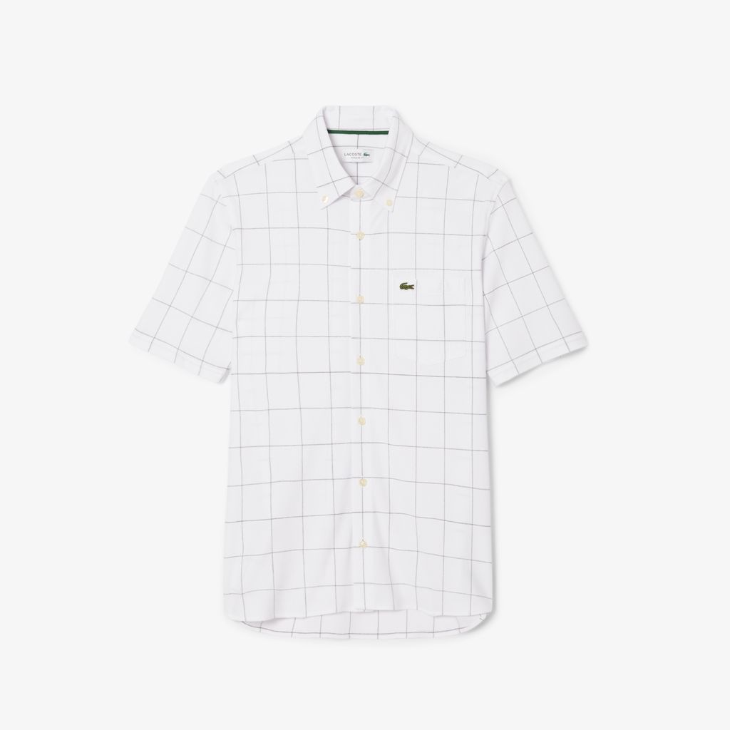 Áo Sơ Mi Lacoste Nam Họa Tiết Caro Lớn