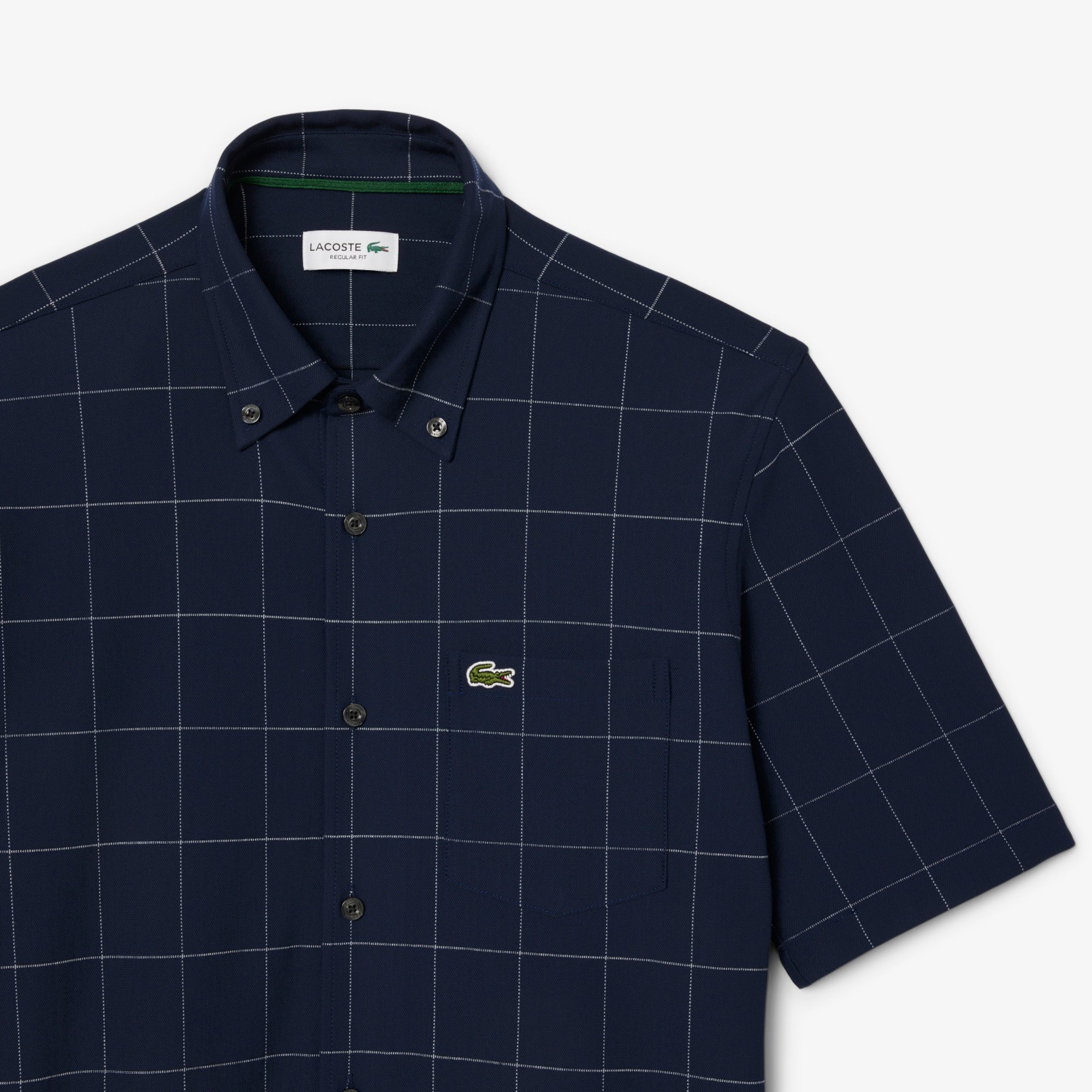 Áo Sơ Mi Lacoste Nam Họa Tiết Caro Lớn