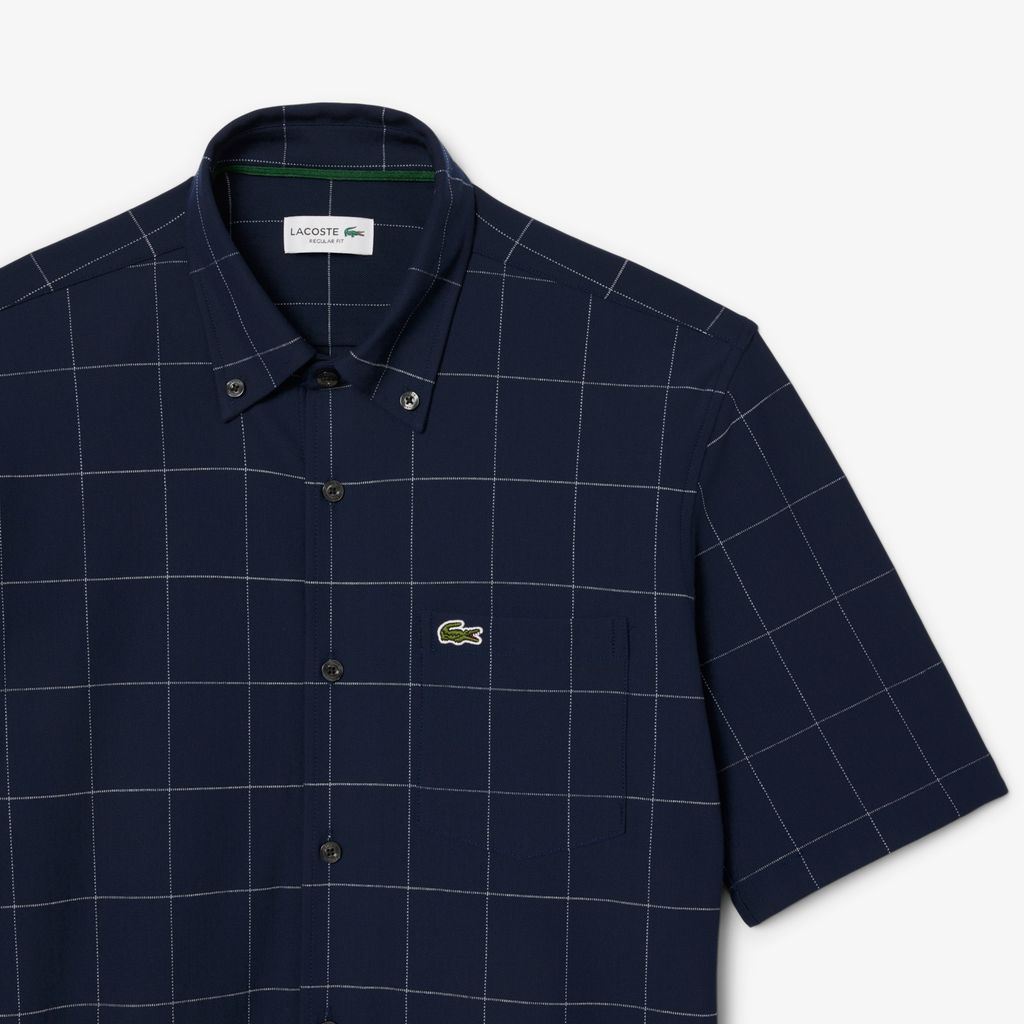 Áo Sơ Mi Lacoste Nam Họa Tiết Caro Lớn