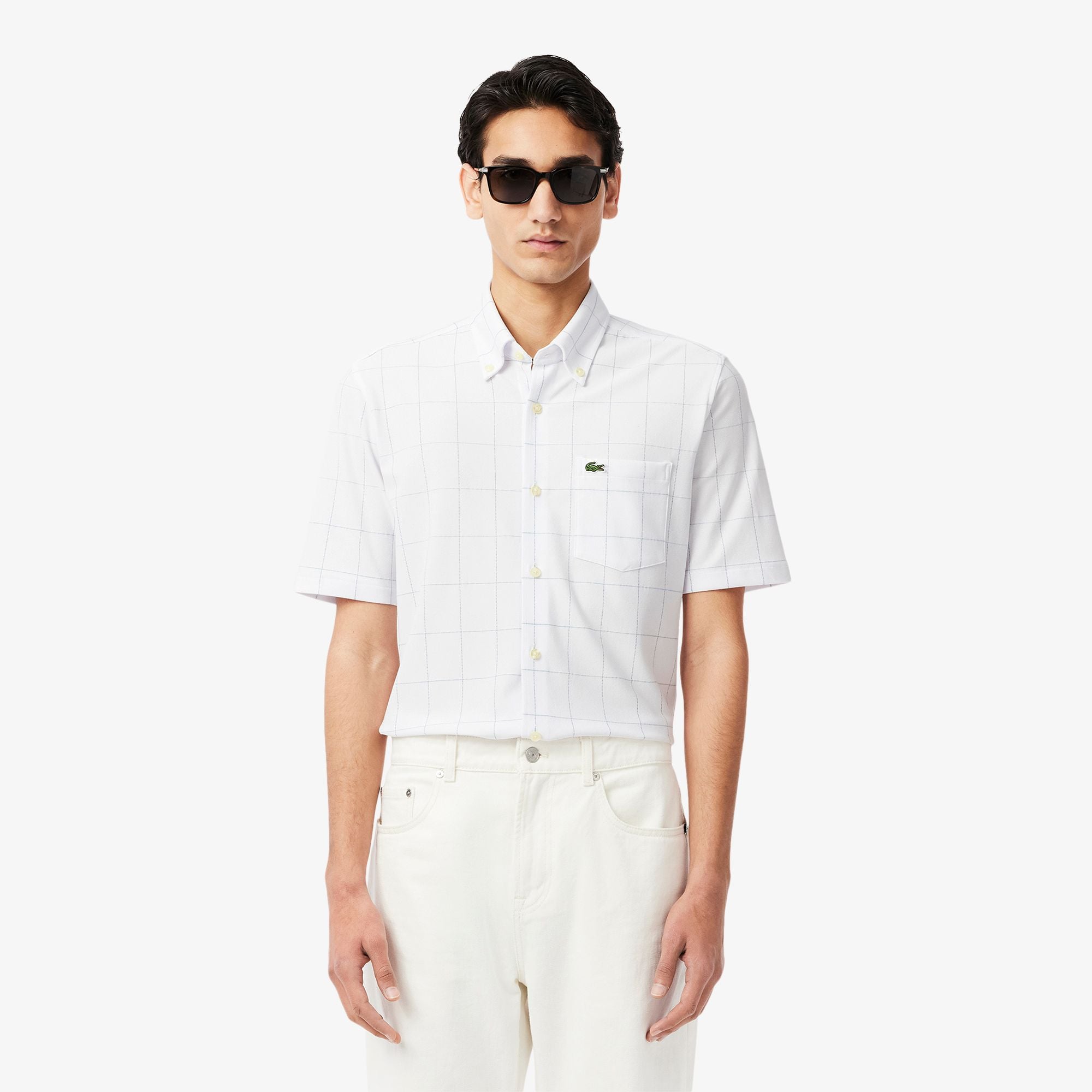 Áo Sơ Mi Lacoste Nam Họa Tiết Caro Lớn