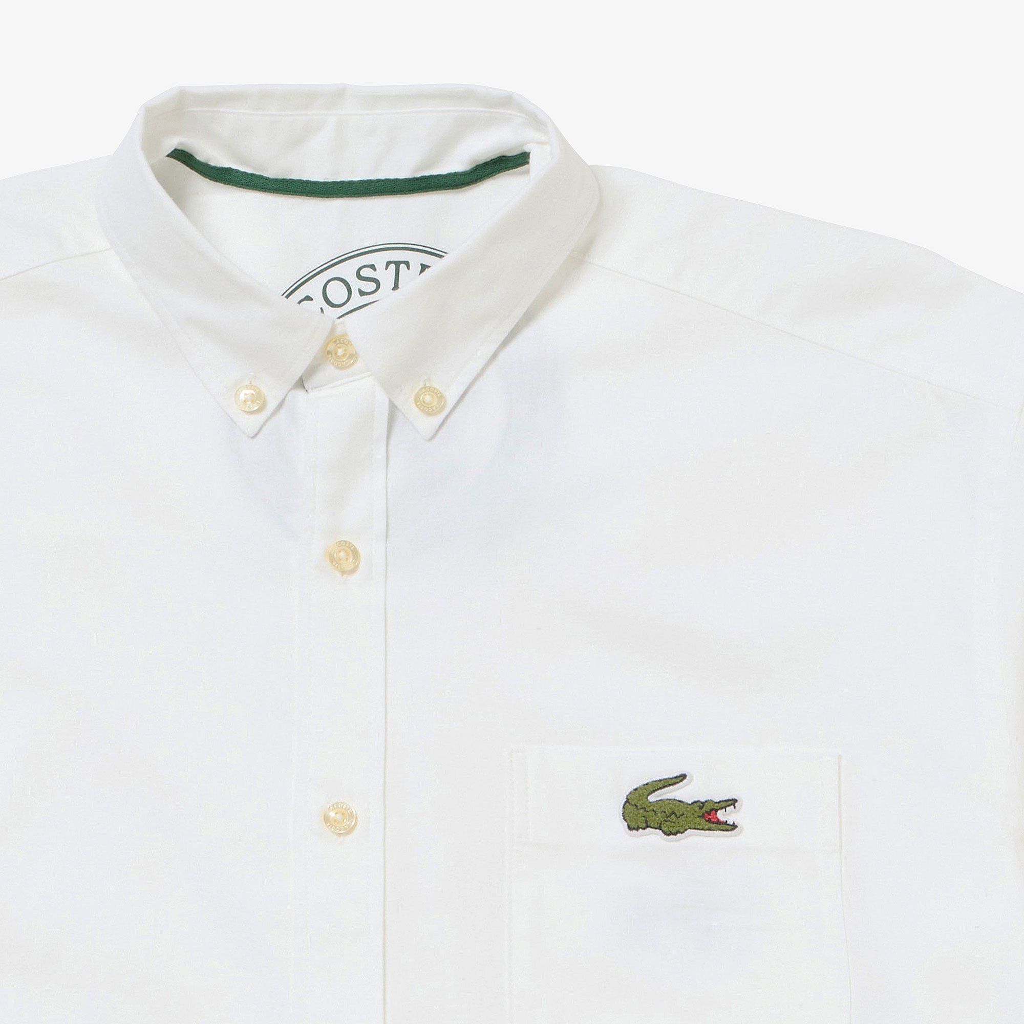 Áo Sơ Mi Lacoste Nam Oxford Họa Tiết In