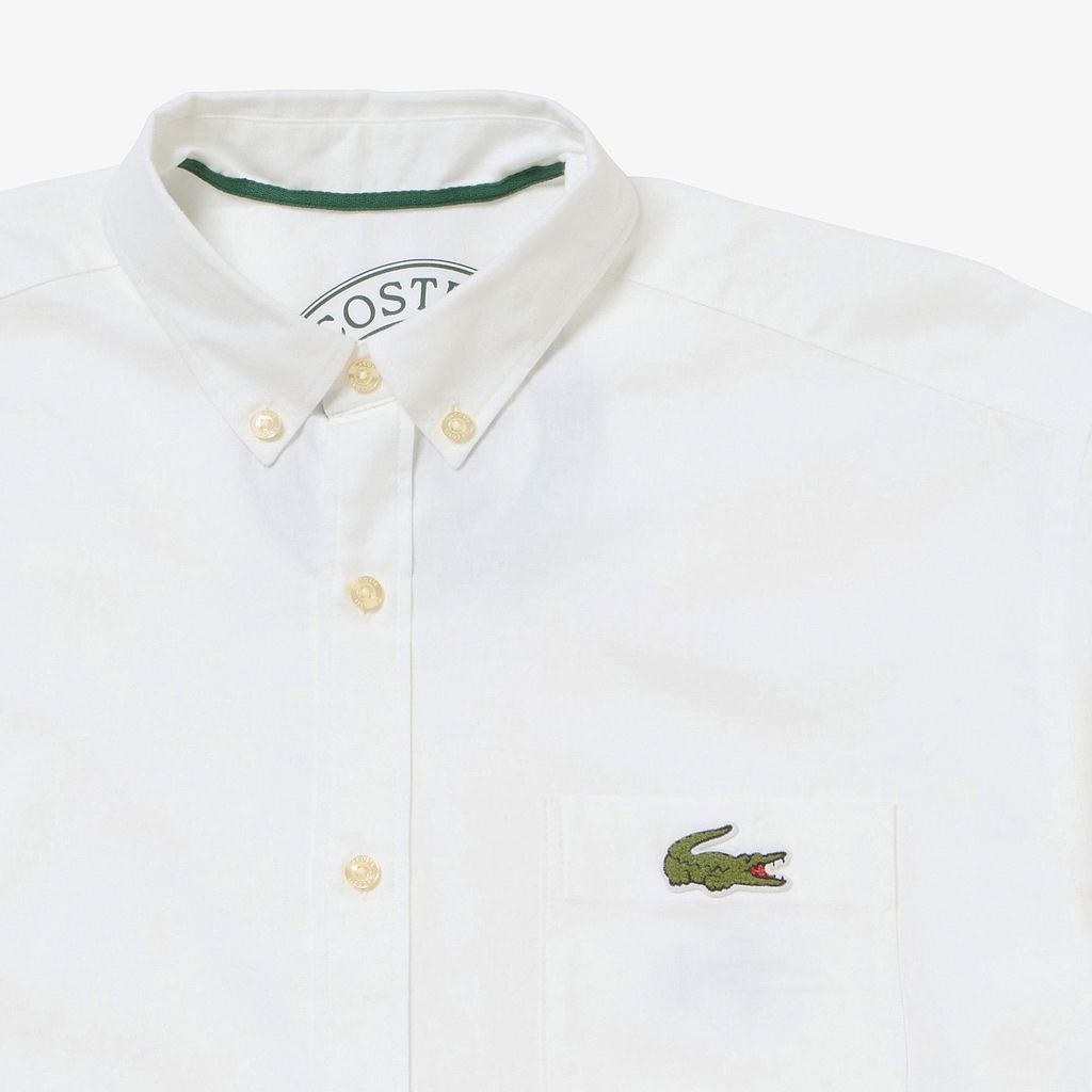 Áo Sơ Mi Lacoste Nam Oxford Họa Tiết In