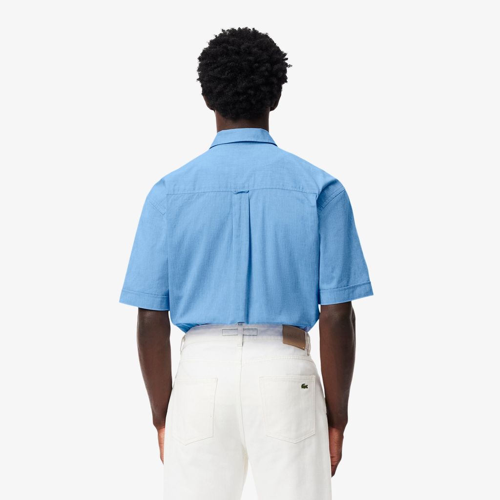 Áo Sơ Mi Lacoste Nam Oxford Họa Tiết In