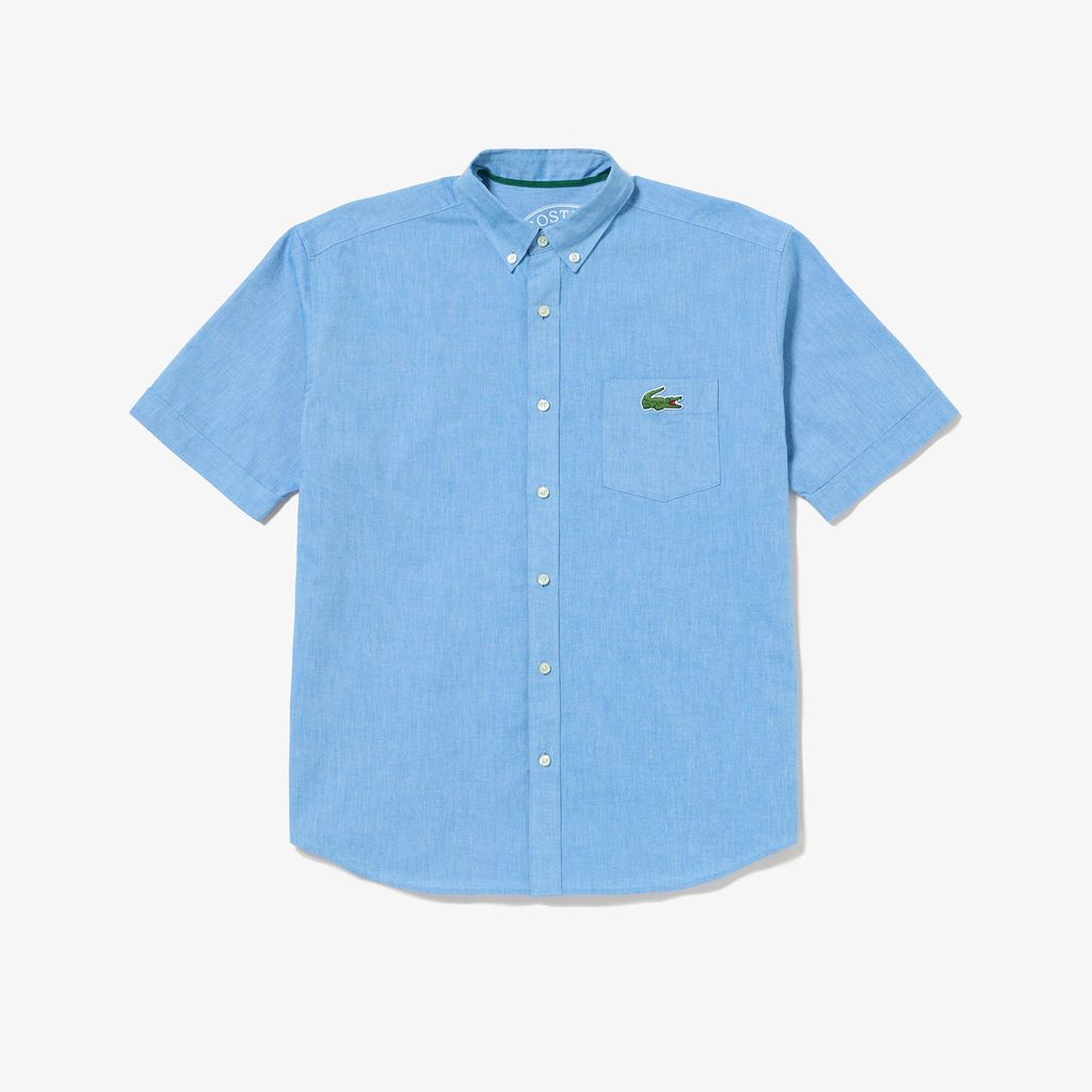 Áo Sơ Mi Lacoste Nam Oxford Họa Tiết In