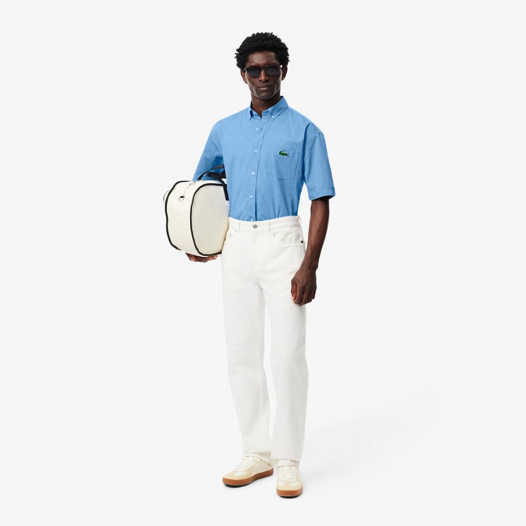 Áo Sơ Mi Lacoste Nam Oxford Họa Tiết In