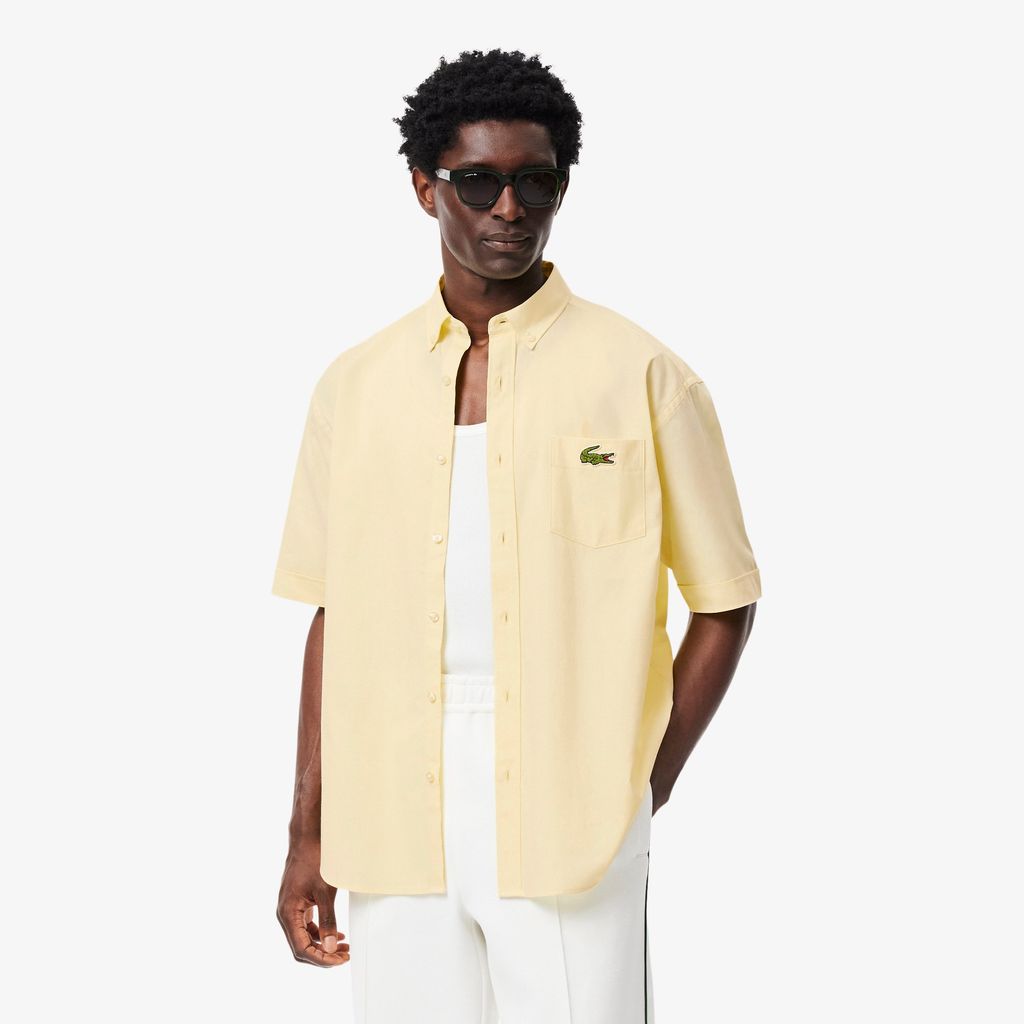 Áo Sơ Mi Lacoste Nam Oxford Họa Tiết In