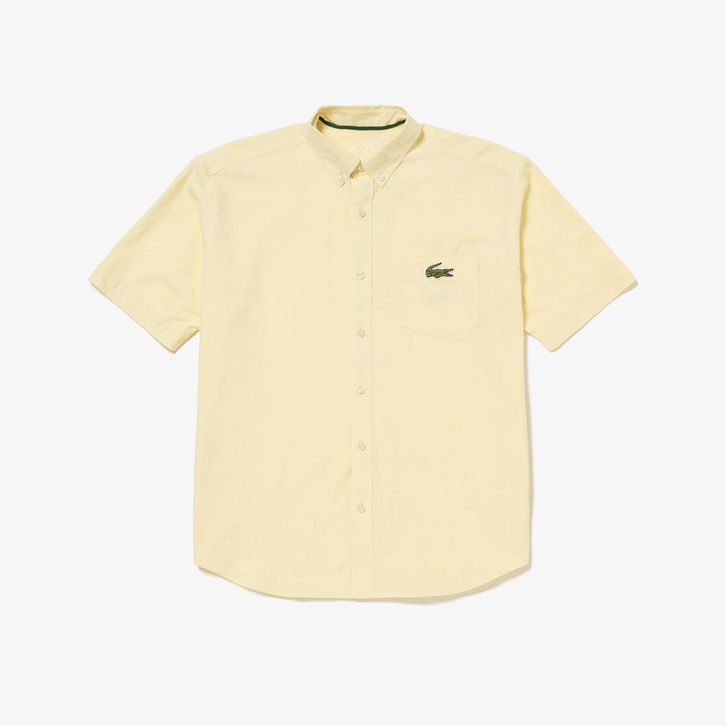 Áo Sơ Mi Lacoste Nam Oxford Họa Tiết In