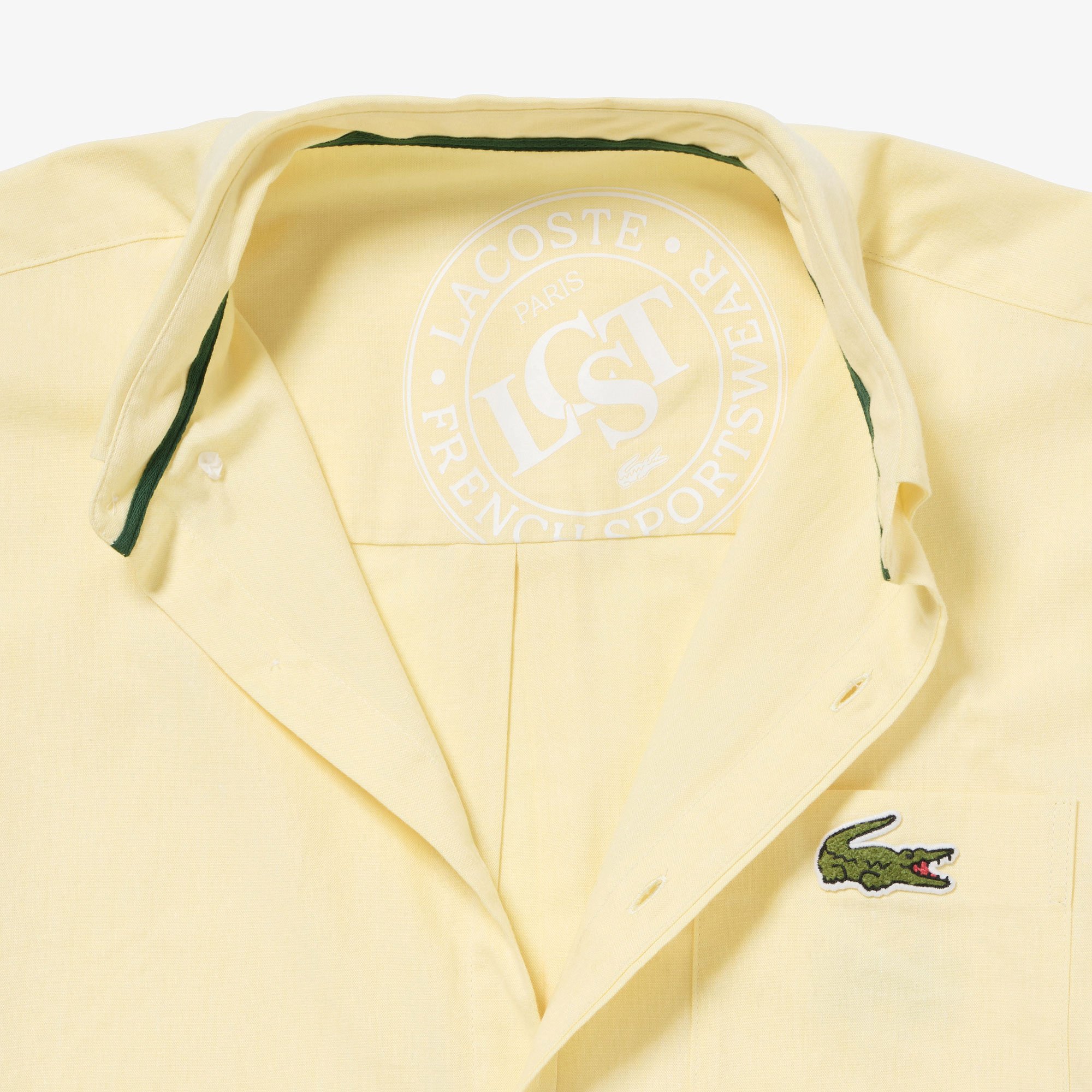 Áo Sơ Mi Lacoste Nam Oxford Họa Tiết In