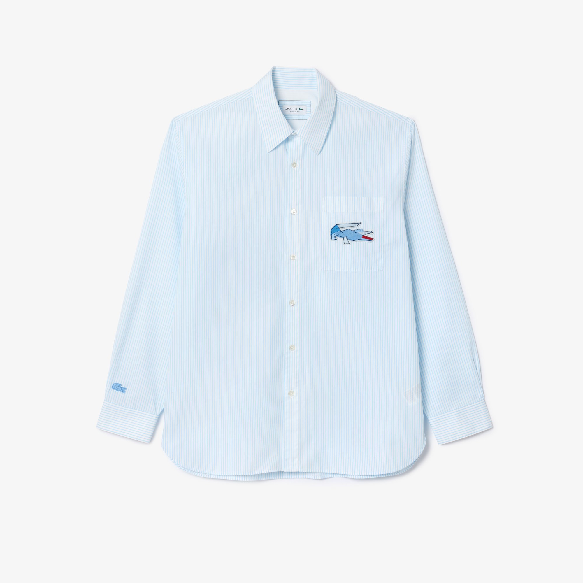 Áo Sơ Mi Lacoste Nam Dáng Rộng Có Huy Hiệu Cá Sấu