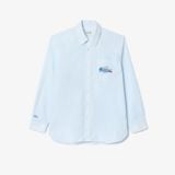 Áo Sơ Mi Lacoste Nam Dáng Rộng Có Huy Hiệu Cá Sấu