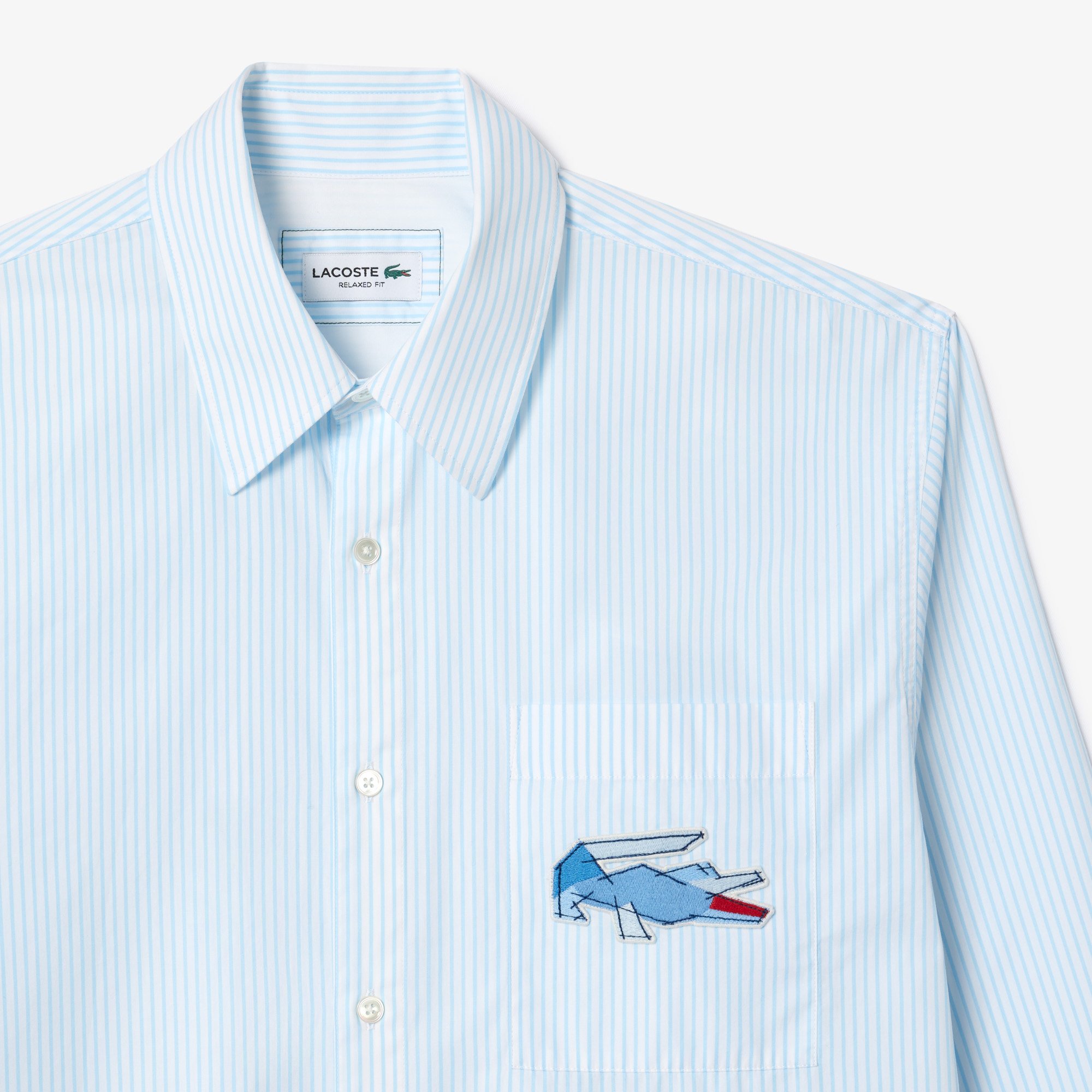 Áo Sơ Mi Lacoste Nam Dáng Rộng Có Huy Hiệu Cá Sấu