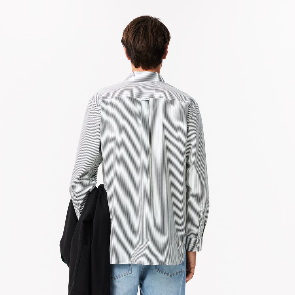 Áo Sơ Mi Lacoste Nam Dáng Rộng Có Huy Hiệu Cá Sấu