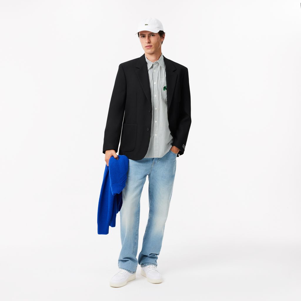 Áo Sơ Mi Lacoste Nam Dáng Rộng Có Huy Hiệu Cá Sấu