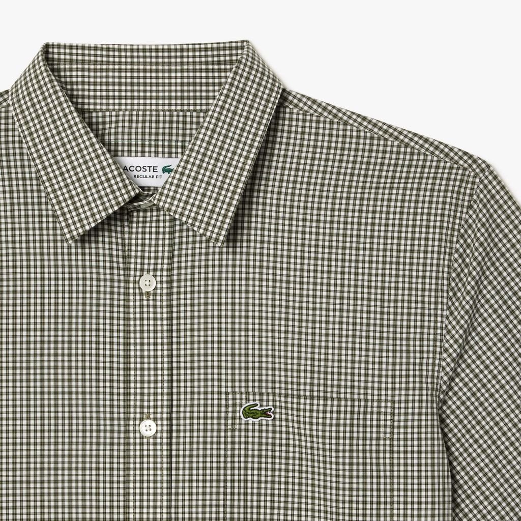 Áo Sơ Mi Lacoste Nam Dáng Suông Ngắn Tay