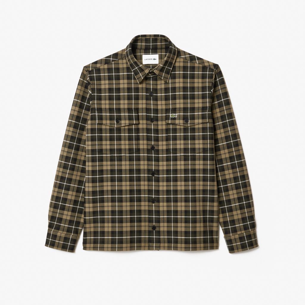 Áo Sơ Mi Lacoste Nam Oversize Kẻ Ca Rô
