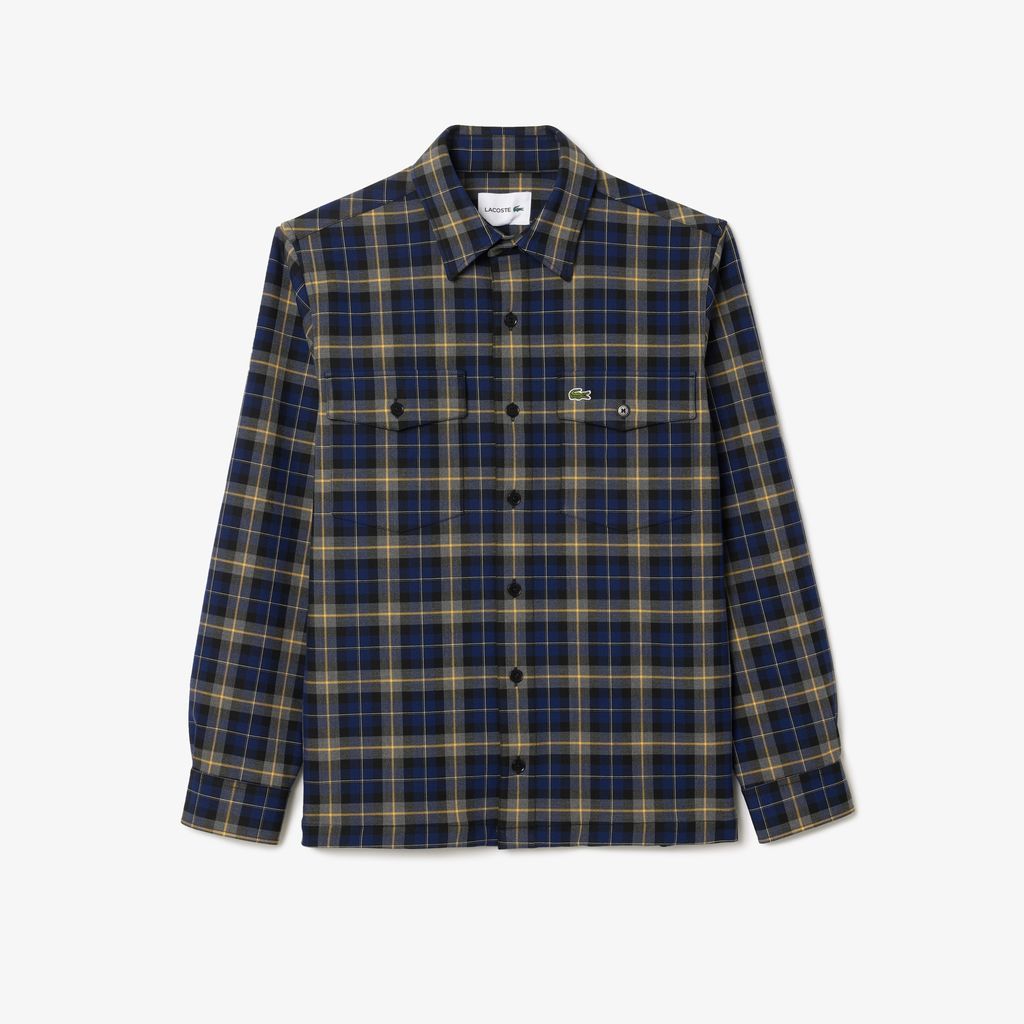 Áo Sơ Mi Lacoste Nam Oversize Kẻ Ca Rô