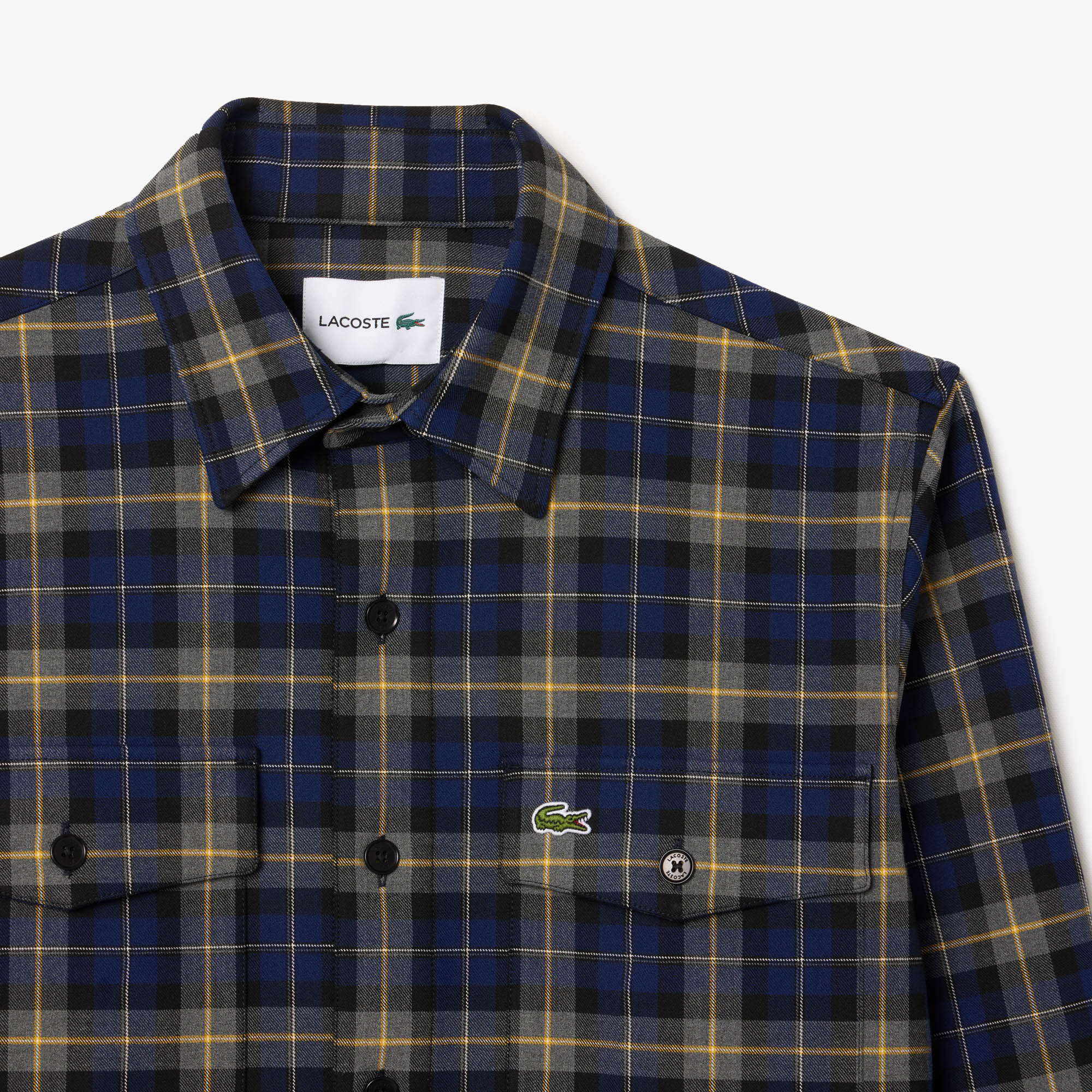 Áo Sơ Mi Lacoste Nam Oversize Kẻ Ca Rô