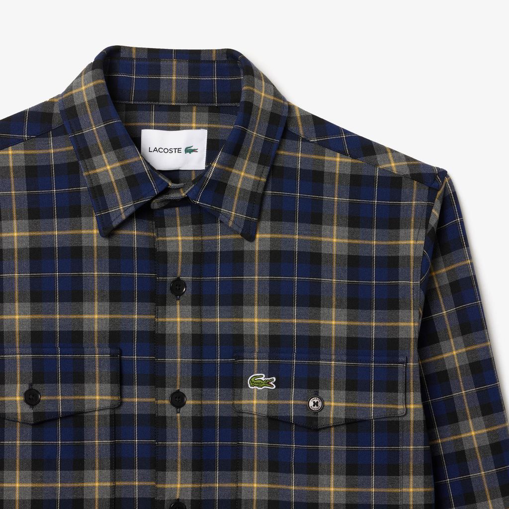 Áo Sơ Mi Lacoste Nam Oversize Kẻ Ca Rô