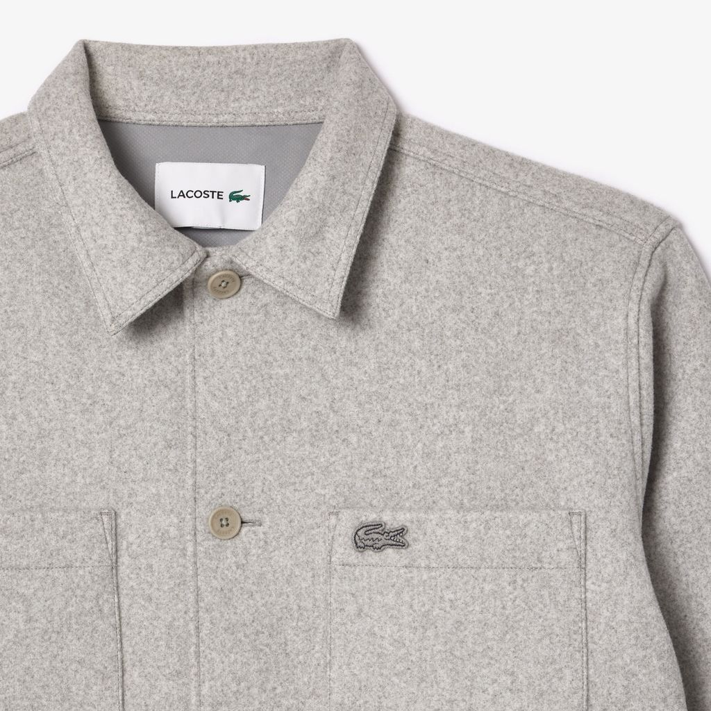 Áo Sơ Mi Lacoste Nam Oversize Chất Liệu Vải Flannel