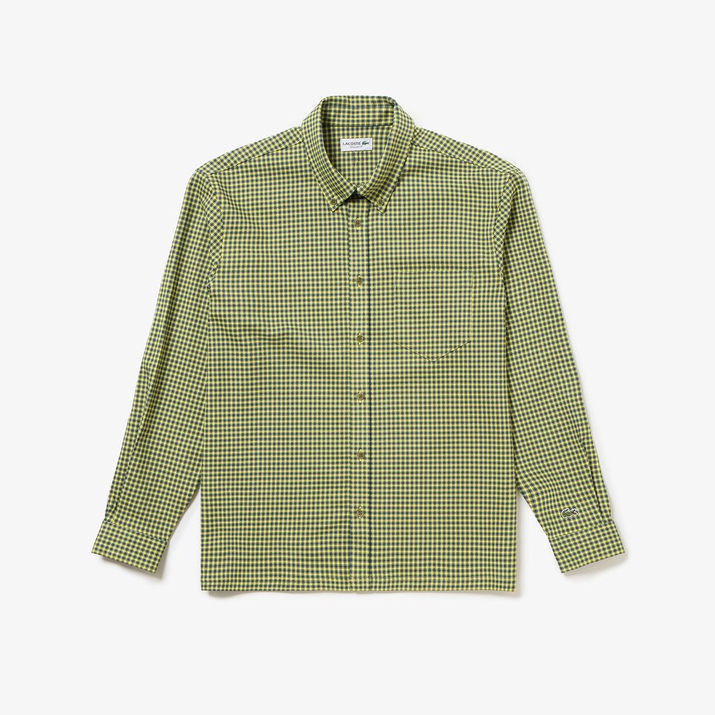 Áo Sơ Mi Lacoste Nam Dáng Suông Kẻ Sọc