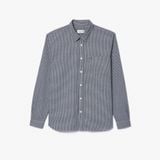 Áo Sơ Mi Lacoste Nam Dáng Suông Kẻ Caro Túi Trước Ngực