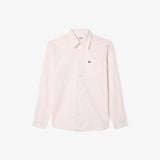 Áo Sơ Mi Lacoste Nam Dáng Suông Kẻ Sọc Có Túi Chất Liệu Oxford