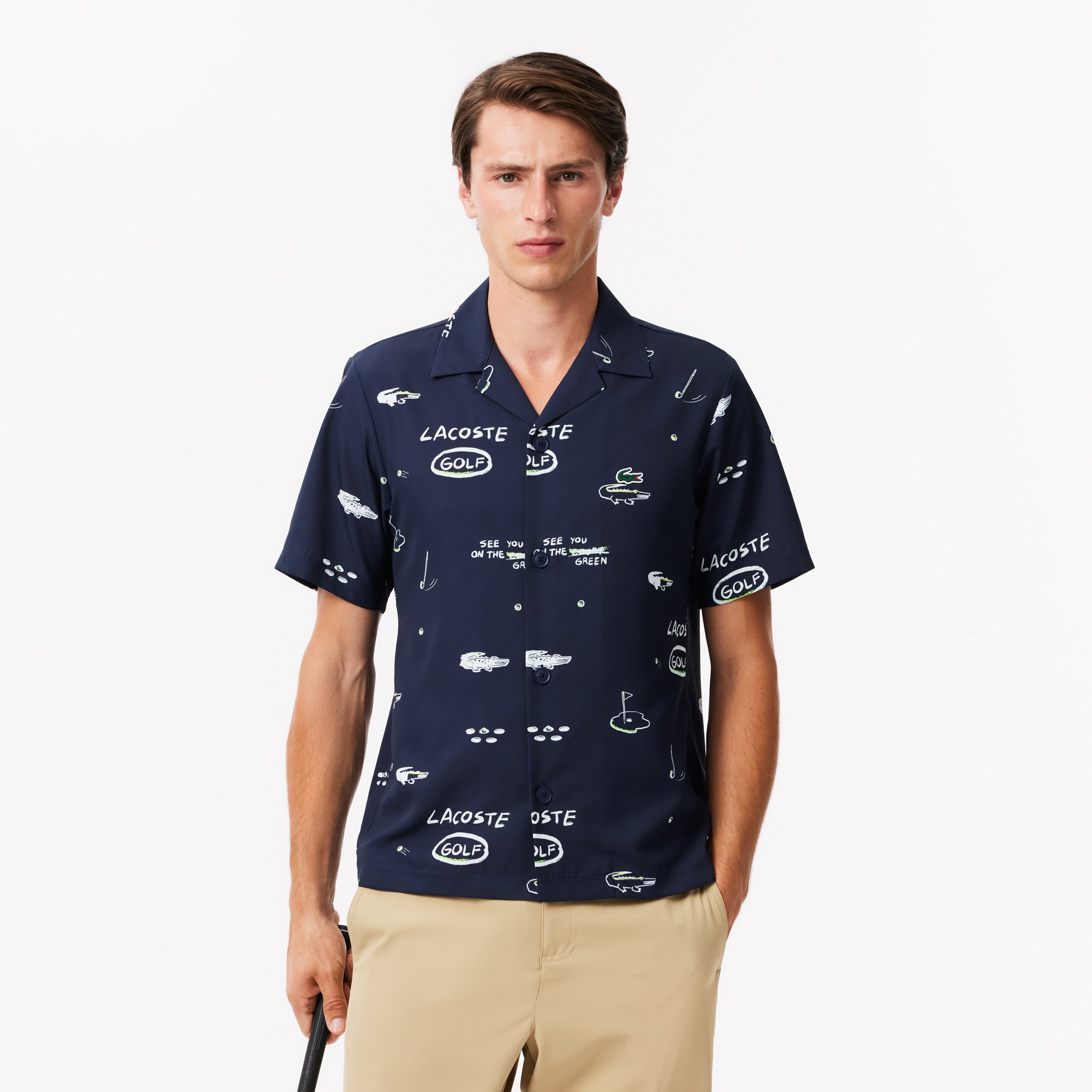 Áo Sơ Mi Golf Hawaii Lacoste Nam Chống Tia UV