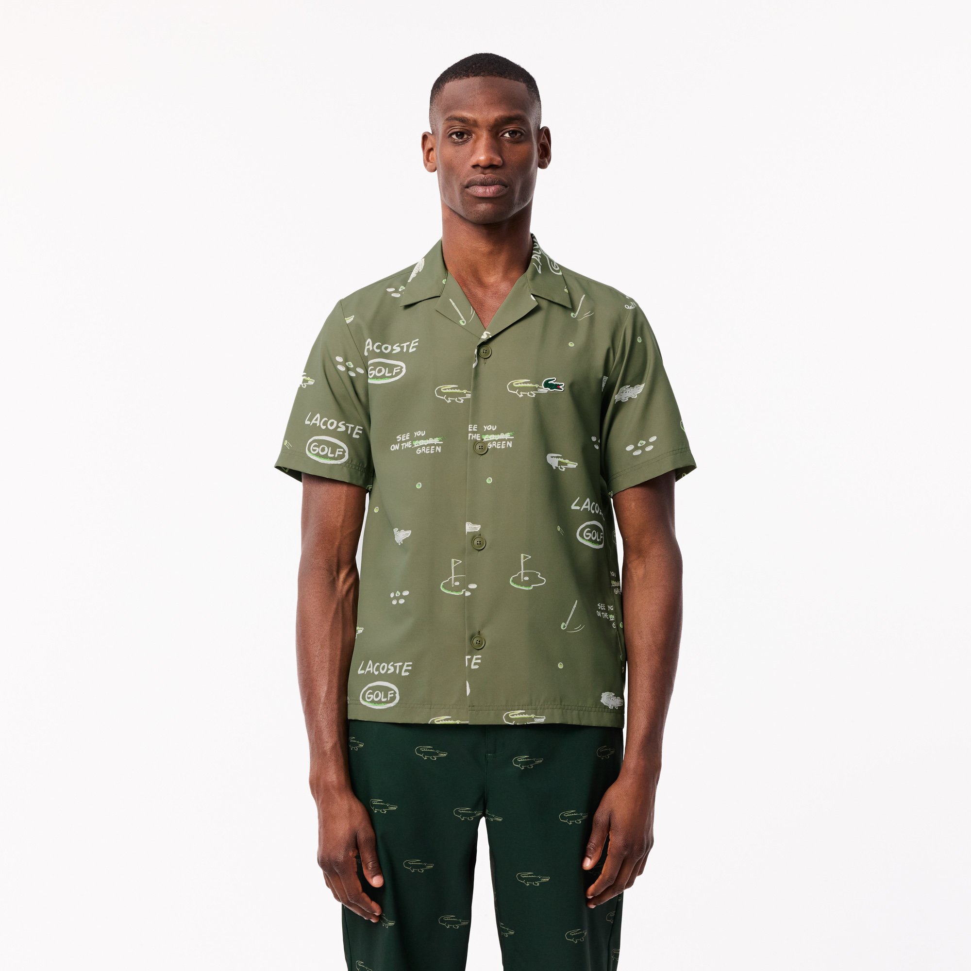 Áo Sơ Mi Golf Hawaii Lacoste Nam Chống Tia UV