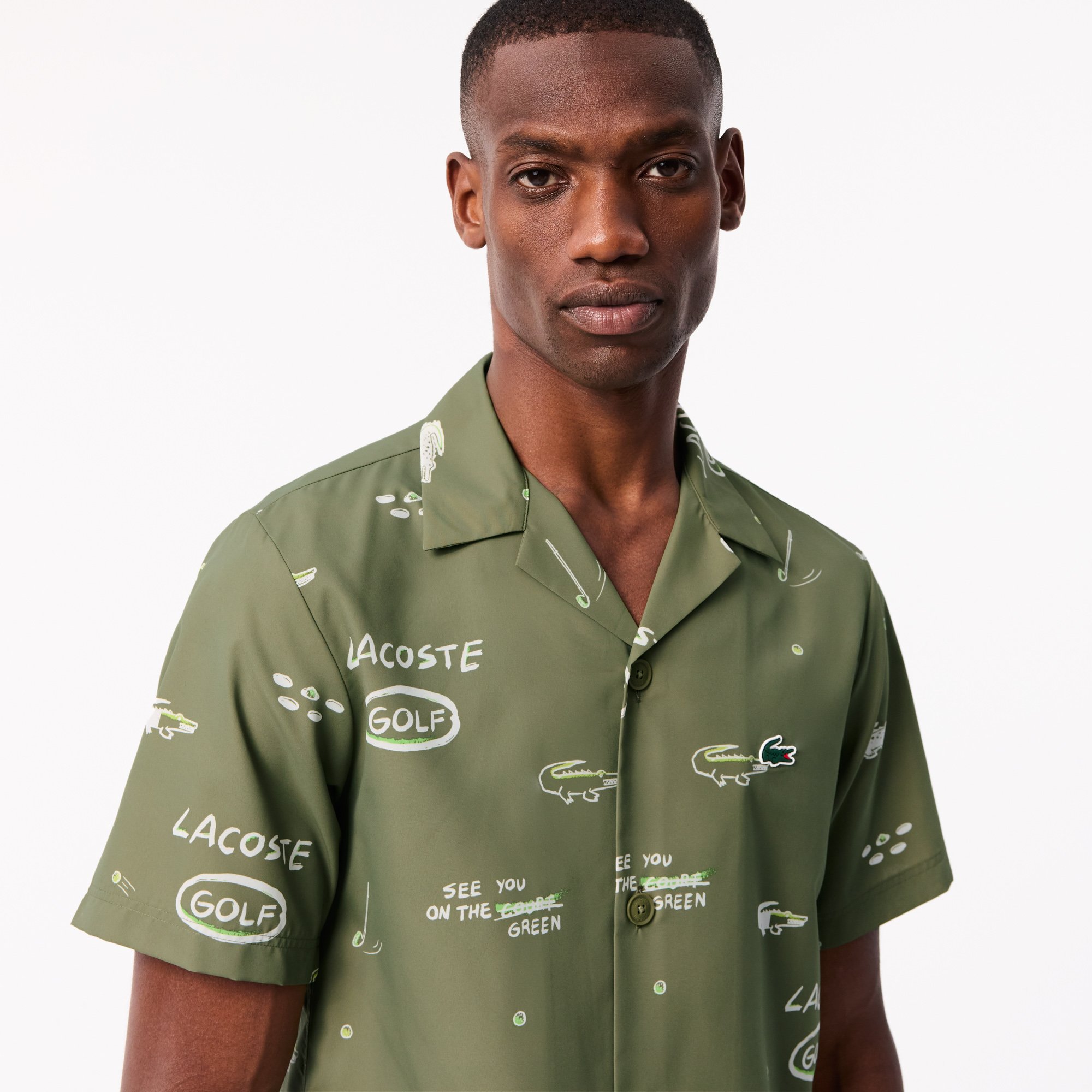 Áo Sơ Mi Golf Hawaii Lacoste Nam Chống Tia UV