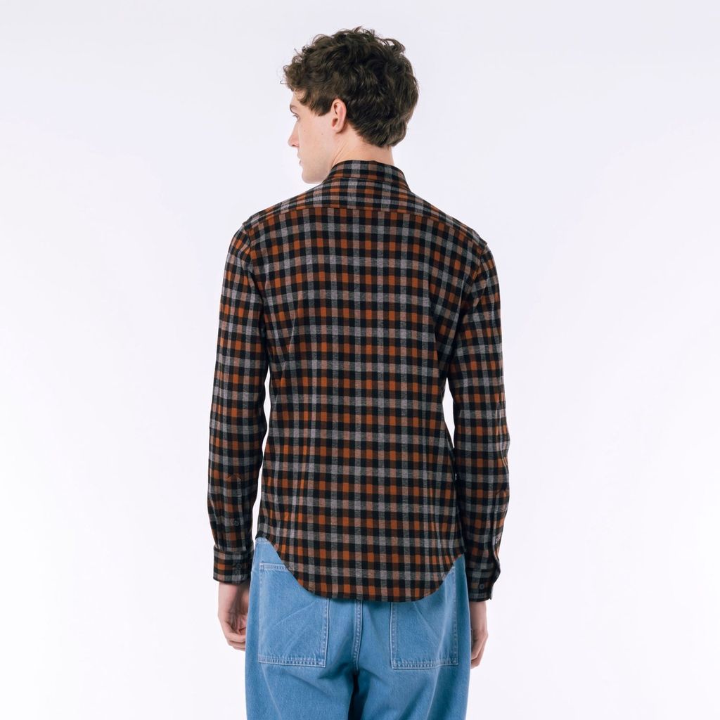 Áo Sơ Mi Lacoste Nam Kẻ Caro Jacquard