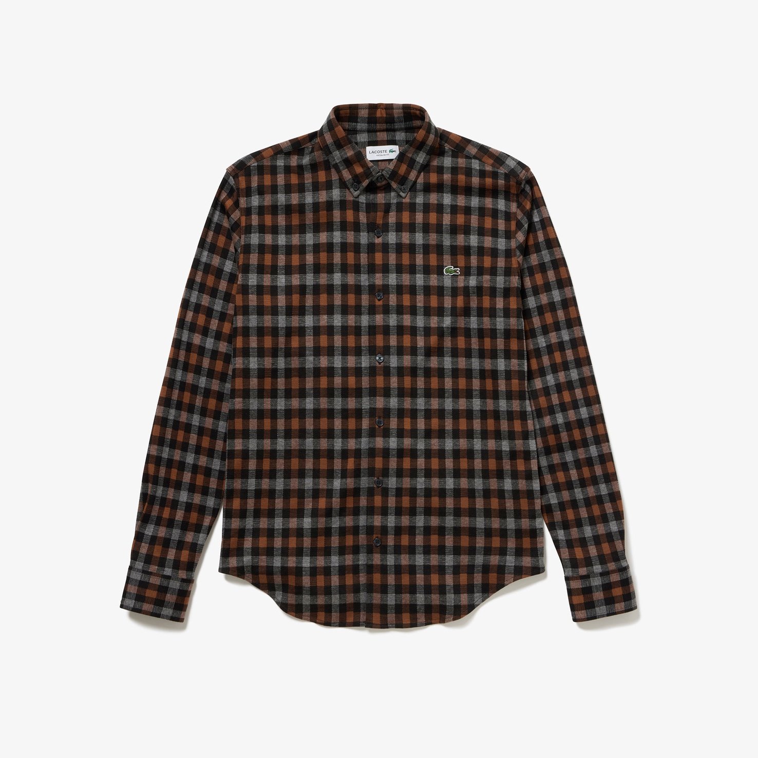 Áo Sơ Mi Lacoste Nam Kẻ Caro Jacquard