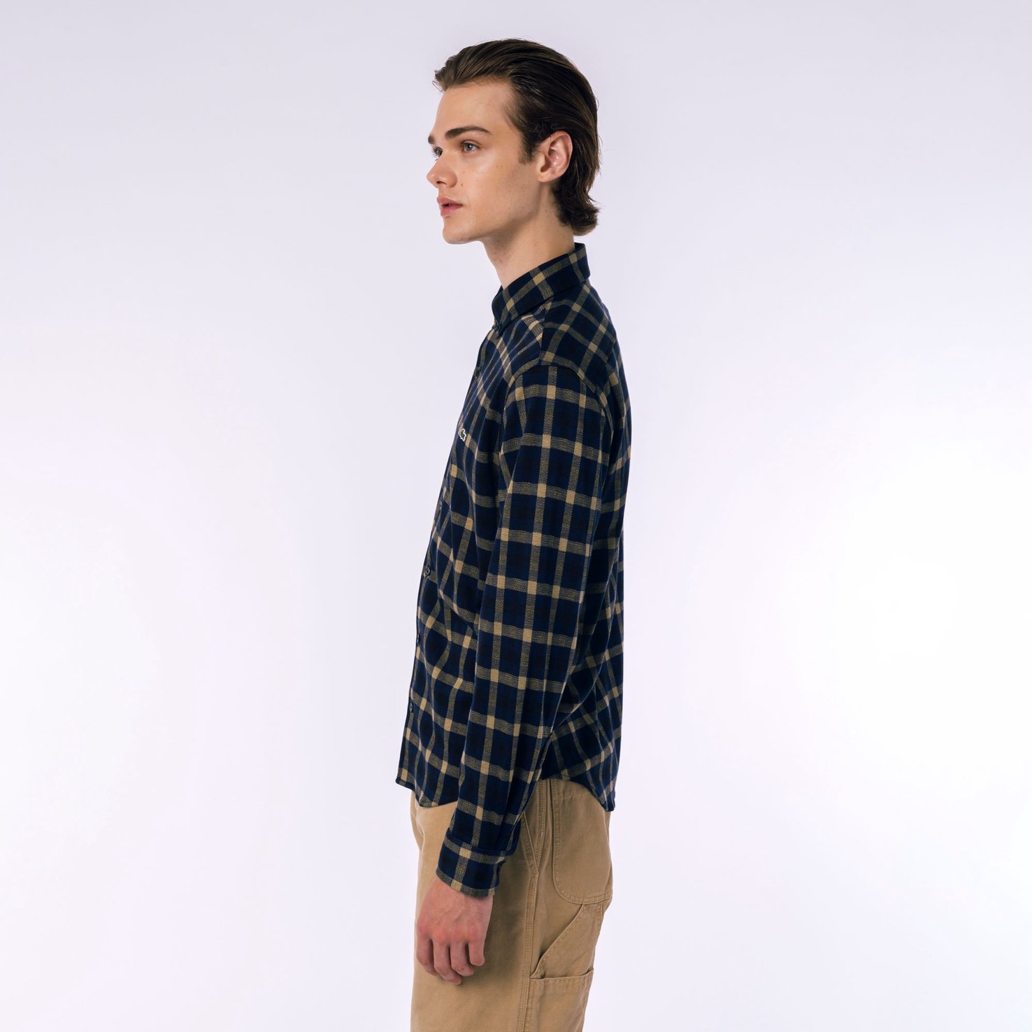 Áo Sơ Mi Lacoste Nam Kẻ Caro Jacquard