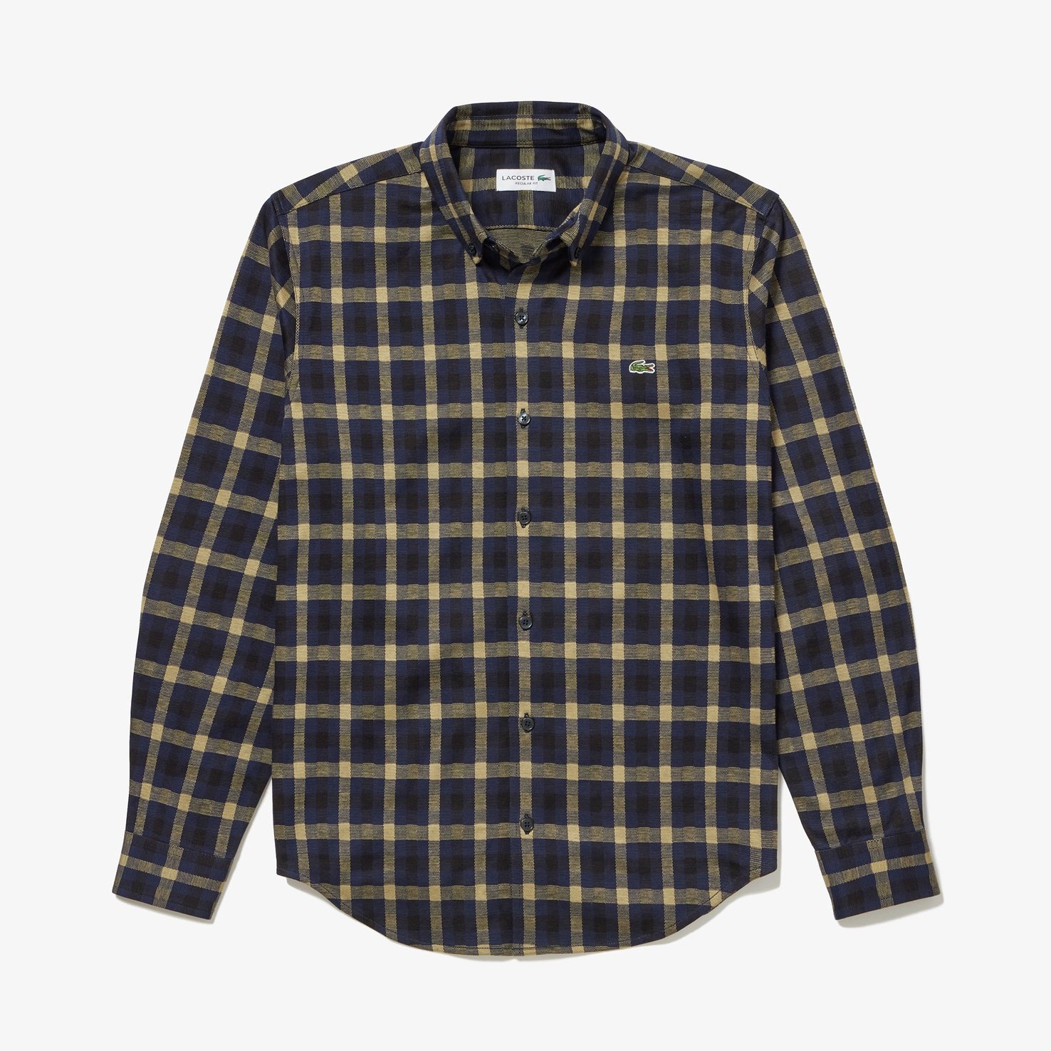 Áo Sơ Mi Lacoste Nam Kẻ Caro Jacquard