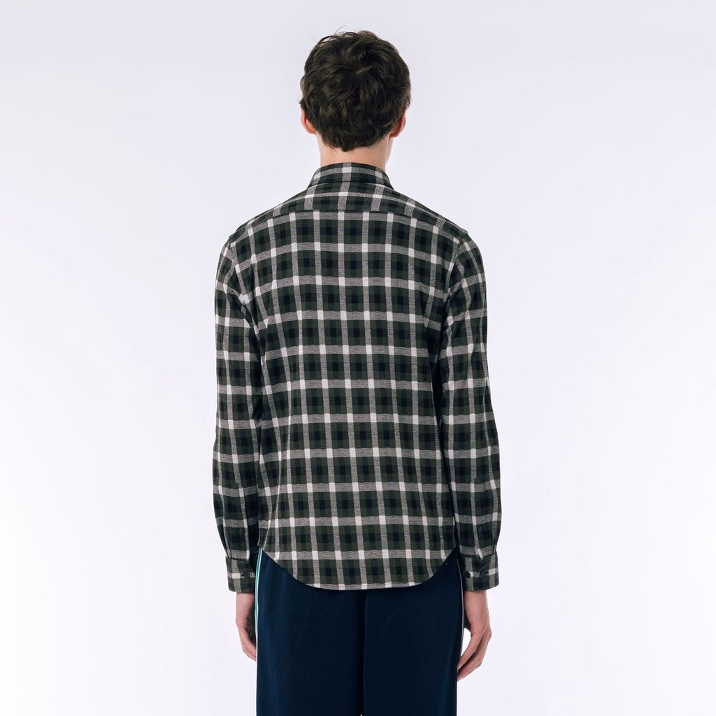 Áo Sơ Mi Lacoste Nam Kẻ Caro Jacquard
