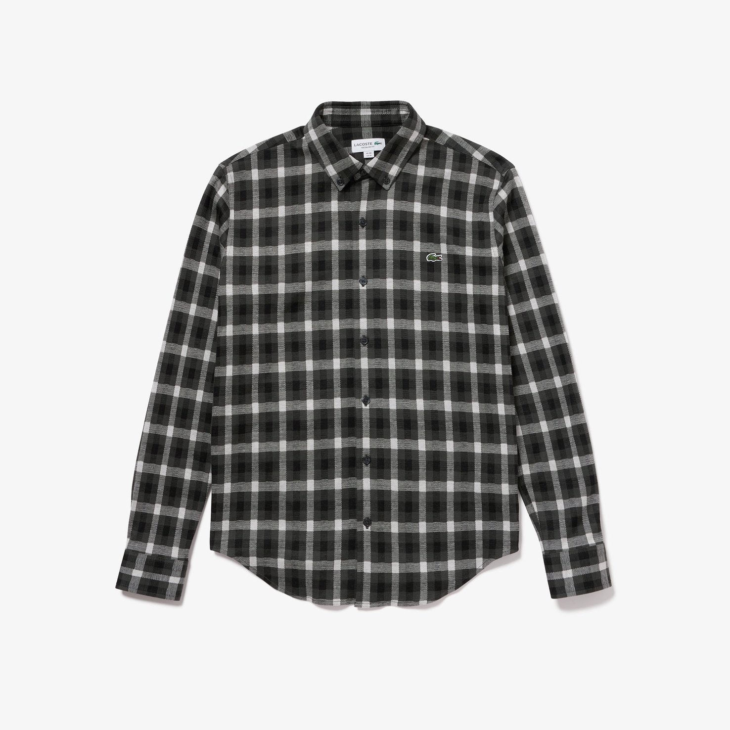 Áo Sơ Mi Lacoste Nam Kẻ Caro Jacquard