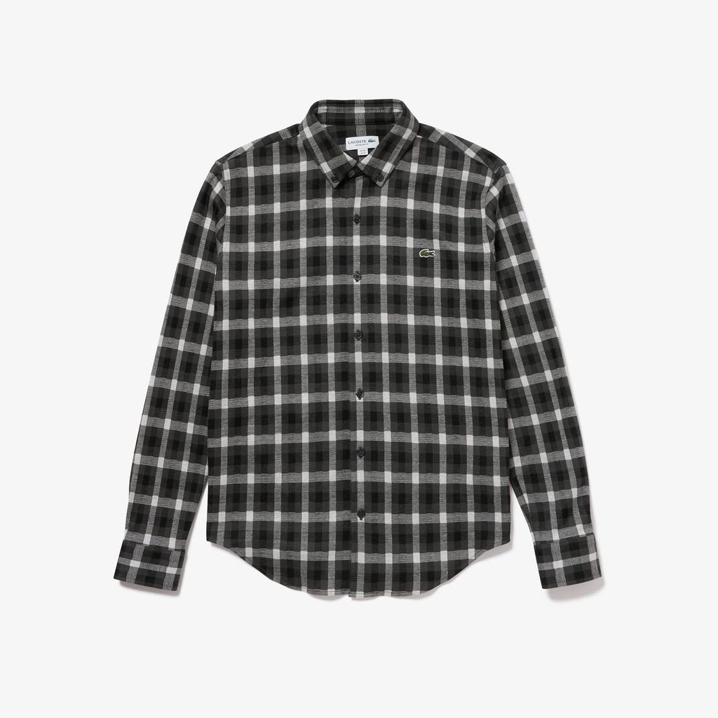 Áo Sơ Mi Lacoste Nam Kẻ Caro Jacquard