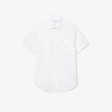 Áo Sơ Mi Lacoste Nam Dáng Suông Tay Ngắn Chất Liệu Cotton