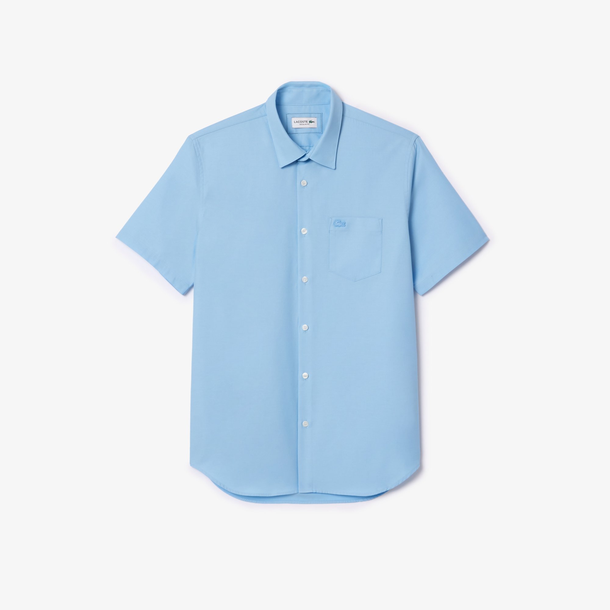 Áo Sơ Mi Lacoste Nam Dáng Suông Tay Ngắn Chất Liệu Cotton